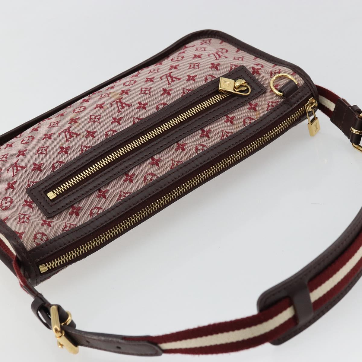 LOUIS VUITTON Monogram Mini Pochette Catrain Bag Red M92331 LV Auth ep14619A