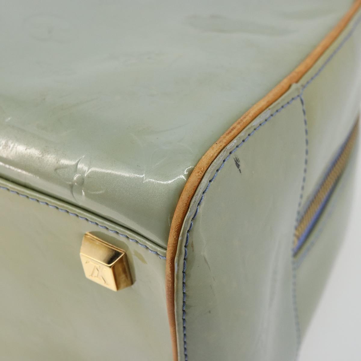 LOUIS VUITTON Monogram Vernis Tompkins Square Hand Bag Lavand LV Auth ep14622