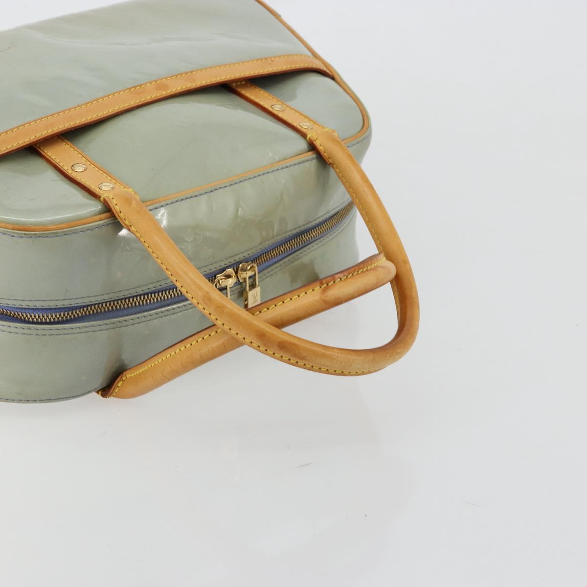 LOUIS VUITTON Monogram Vernis Tompkins Square Hand Bag Lavand LV Auth ep14622