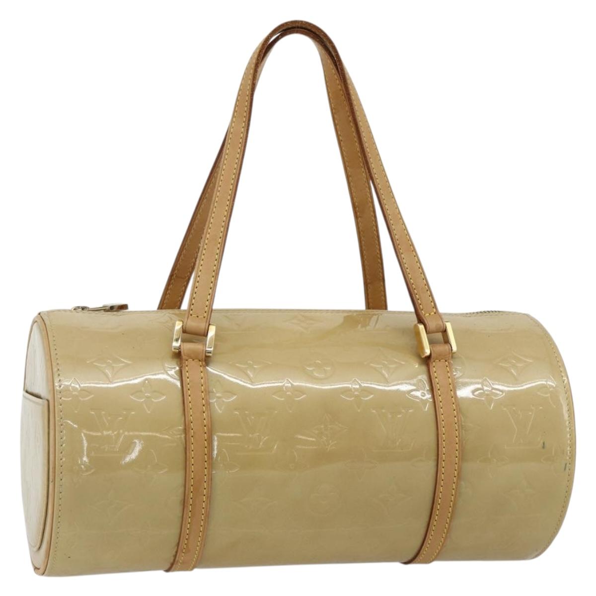 LOUIS VUITTON Monogram Vernis Bedford Hand Bag Beige M91006 LV Auth ep14623A