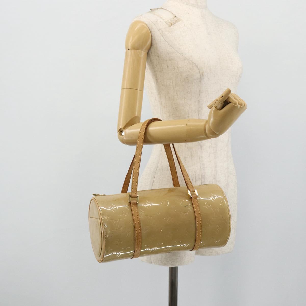LOUIS VUITTON Monogram Vernis Bedford Hand Bag Beige M91006 LV Auth ep14623A