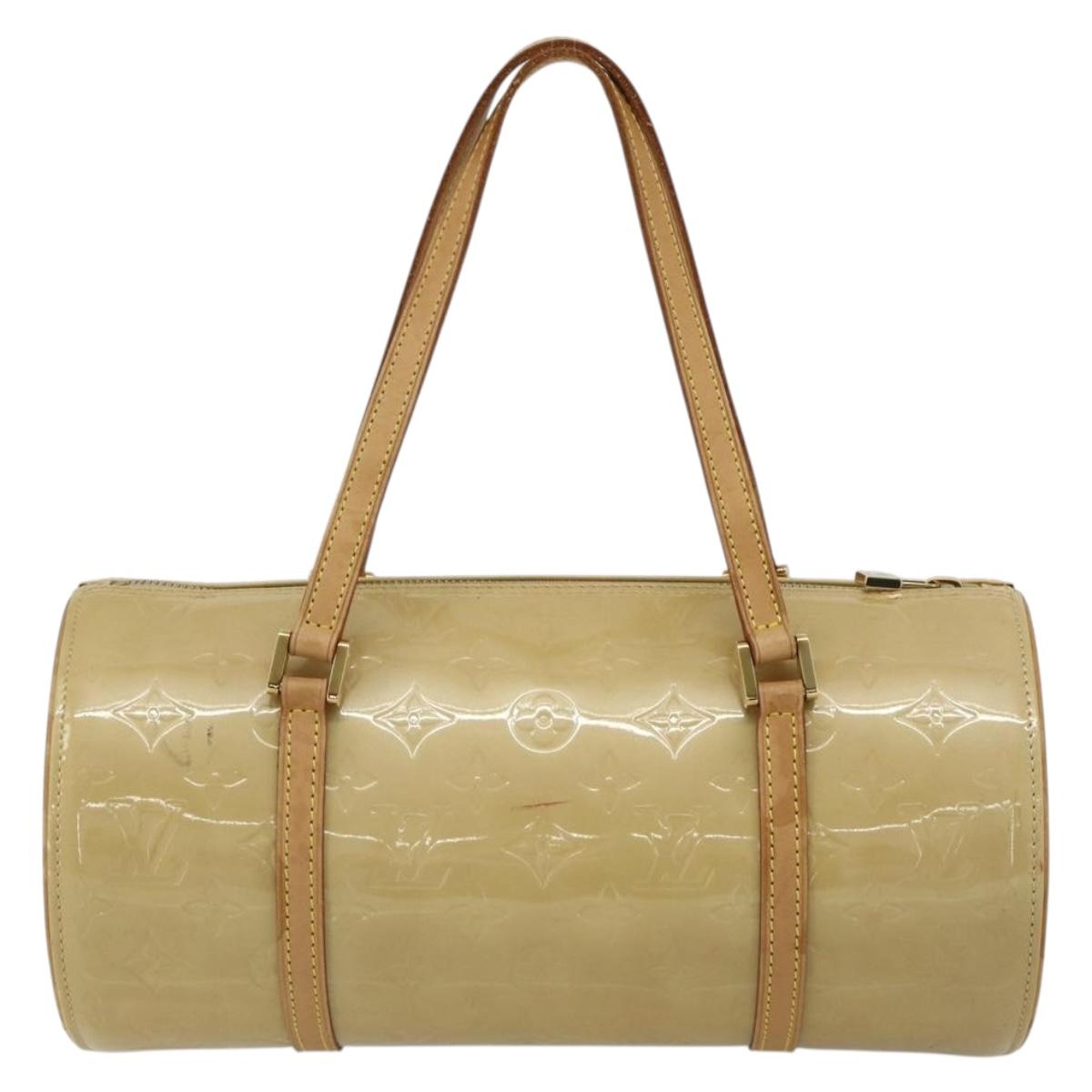 LOUIS VUITTON Monogram Vernis Bedford Hand Bag Beige M91006 LV Auth ep14623A