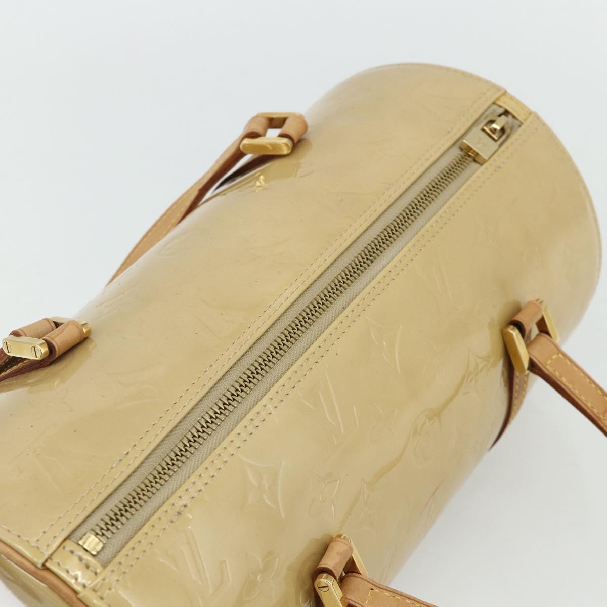 LOUIS VUITTON Monogram Vernis Bedford Hand Bag Beige M91006 LV Auth ep14623A