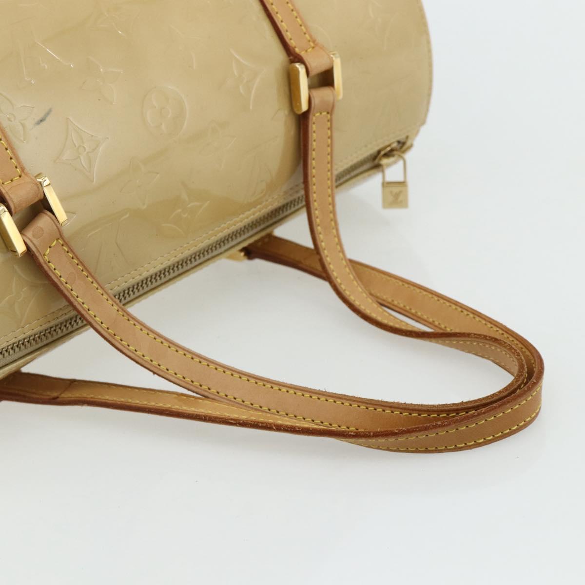 LOUIS VUITTON Monogram Vernis Bedford Hand Bag Beige M91006 LV Auth ep14623A