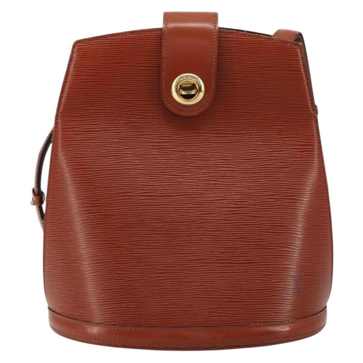 LOUIS VUITTON Epi Cluny Shoulder Bag Brown M52253 LV Auth ep14627