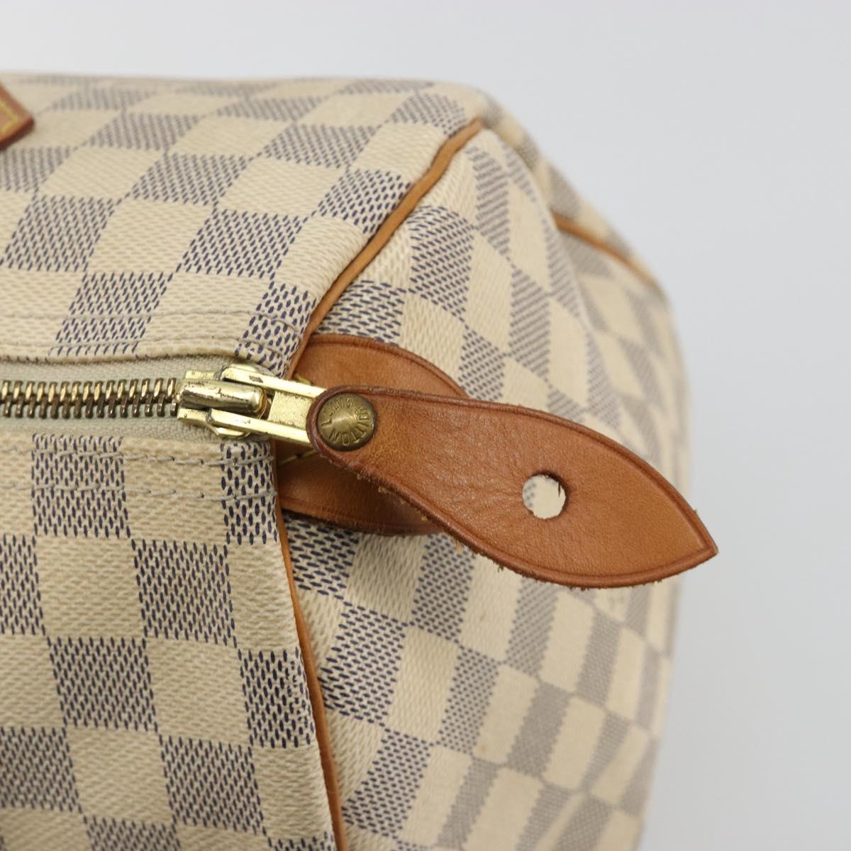 LOUIS VUITTON Damier Azur Speedy 30 Hand Bag N41533 LV Auth ep14640A