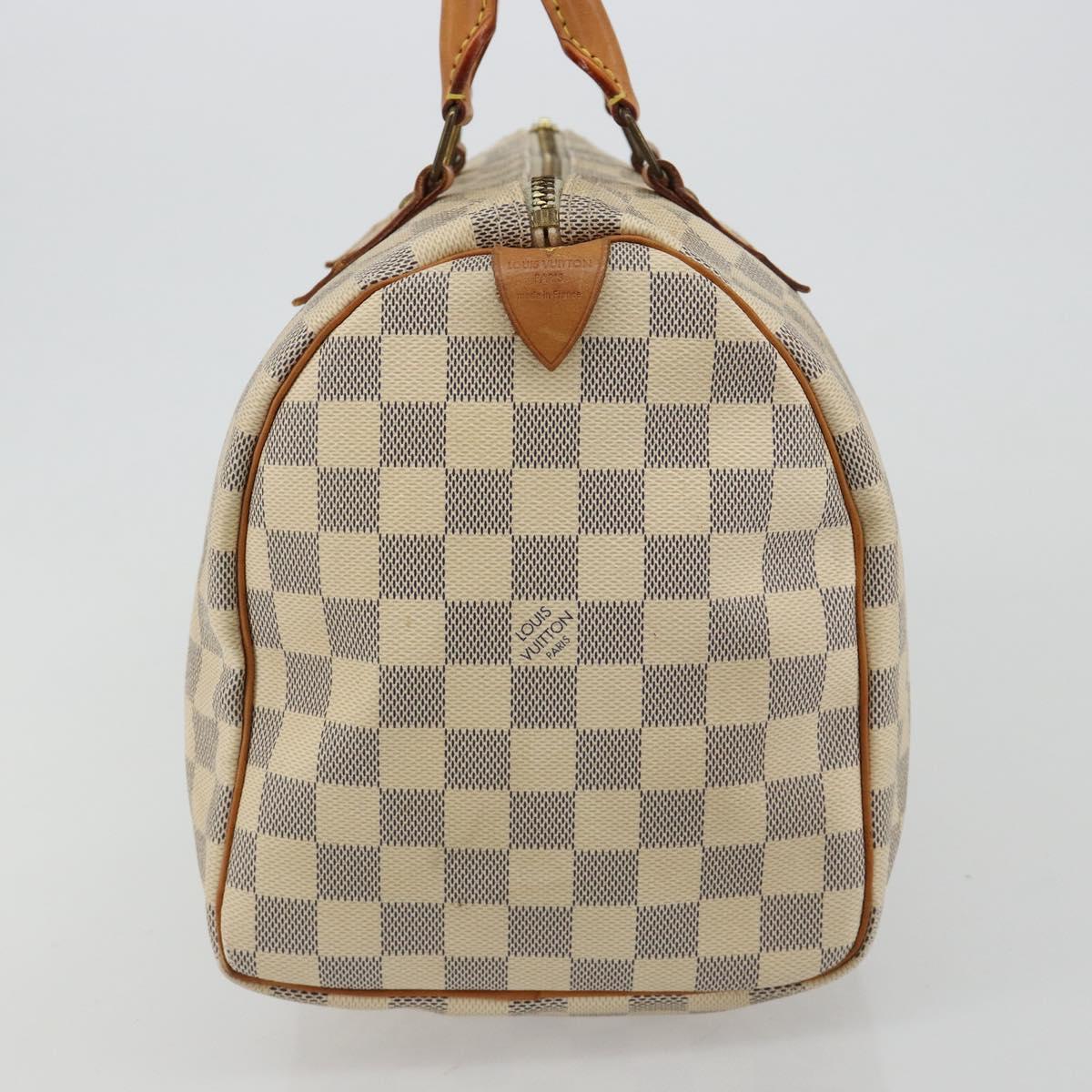 LOUIS VUITTON Damier Azur Speedy 30 Hand Bag N41533 LV Auth ep14640A