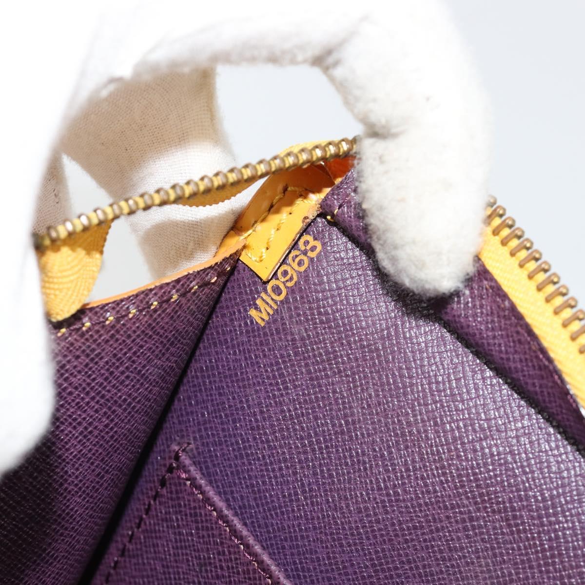 LOUIS VUITTON Epi Sac Triangle Hand Bag Yellow M52099 LV Auth ep14641