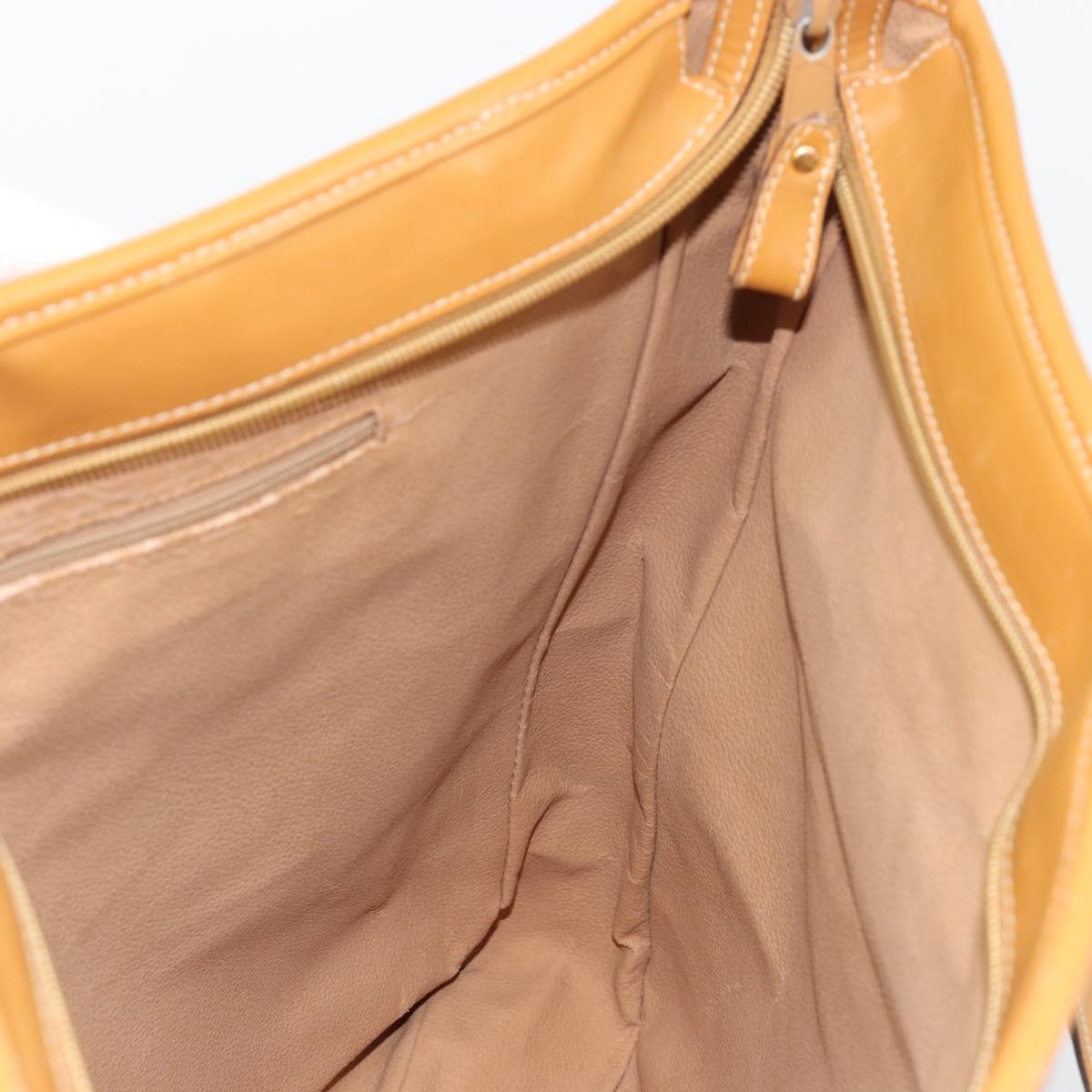 GUCCI Micro GG Supreme Tote Bag PVC Beige Gold Auth ep14645
