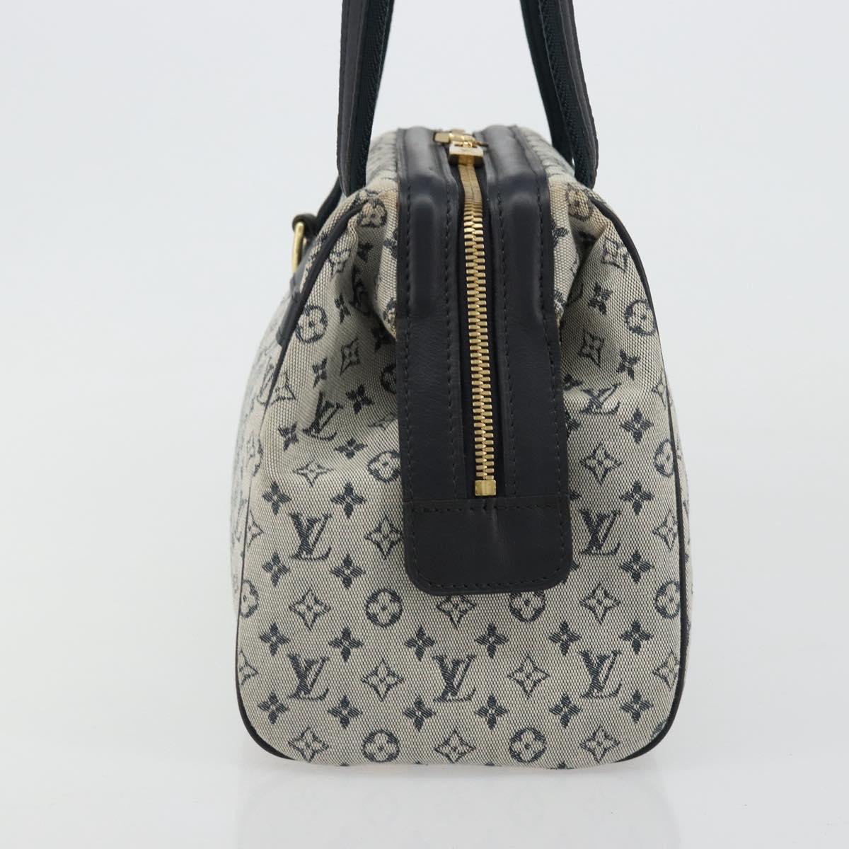 LOUIS VUITTON Monogram Mini Josephine PM Hand Bag Blue M92049 LV Auth ep14649