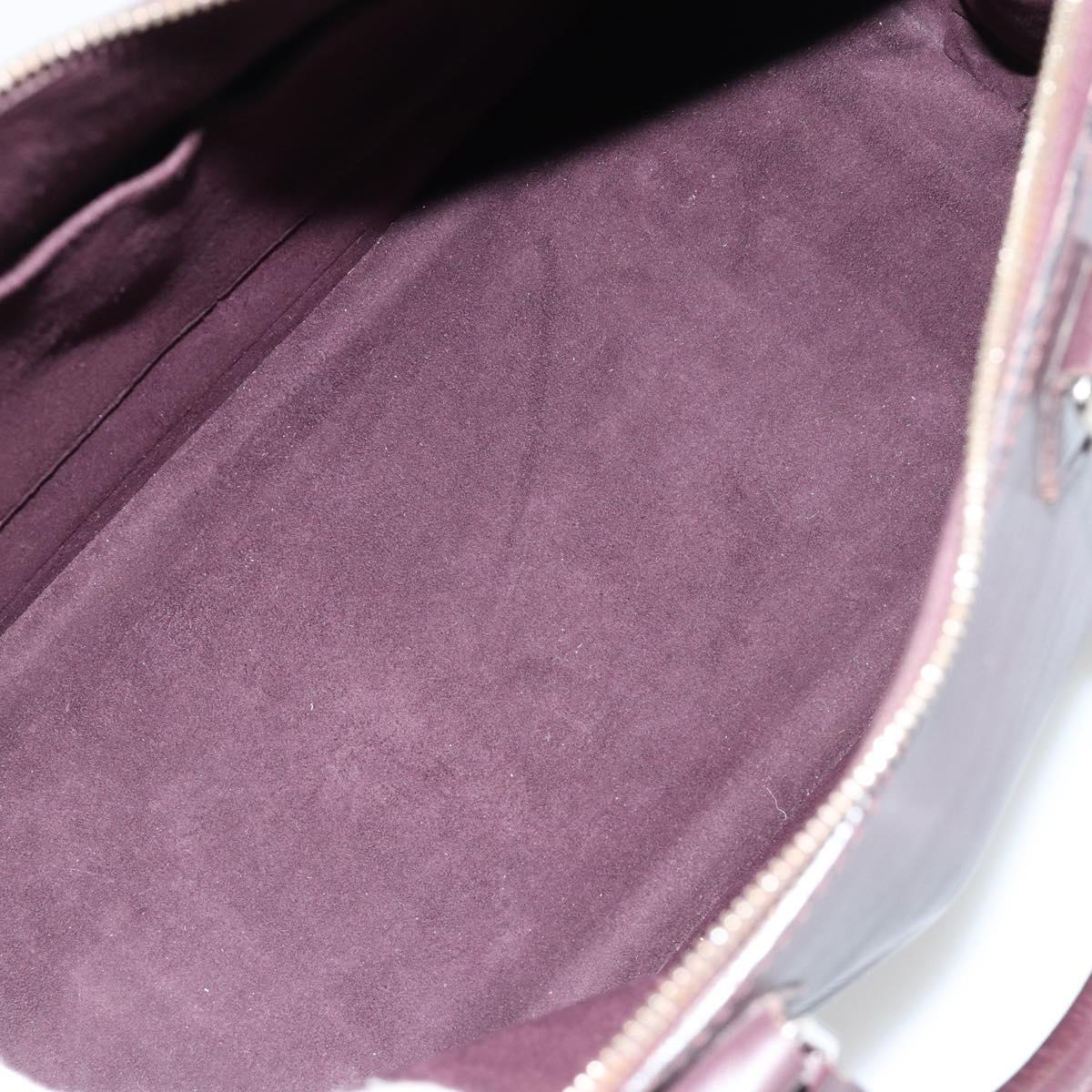 LOUIS VUITTON Epi Alma Hand Bag Purple Cassis M5280K LV Auth ep14652A