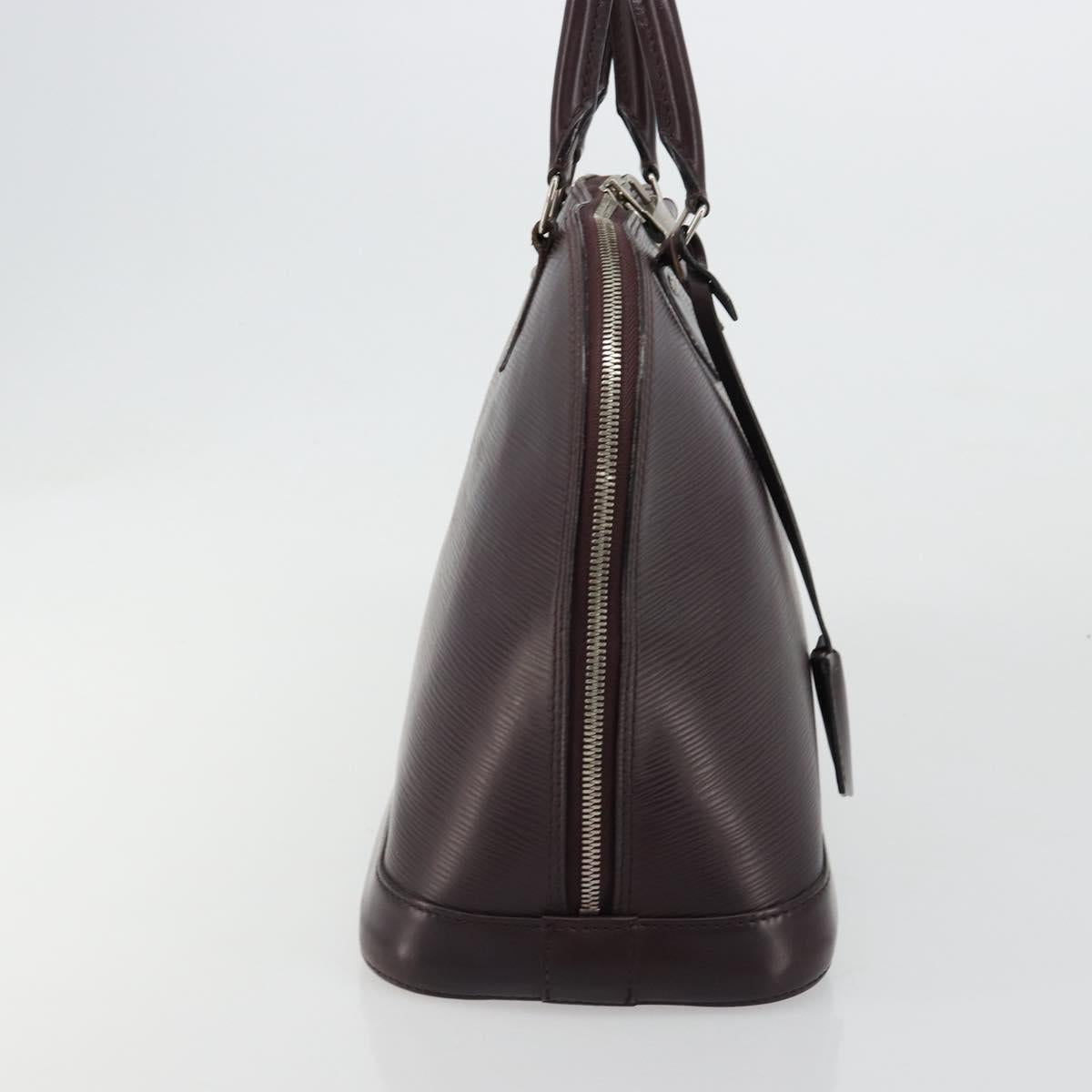 LOUIS VUITTON Epi Alma Hand Bag Purple Cassis M5280K LV Auth ep14652A