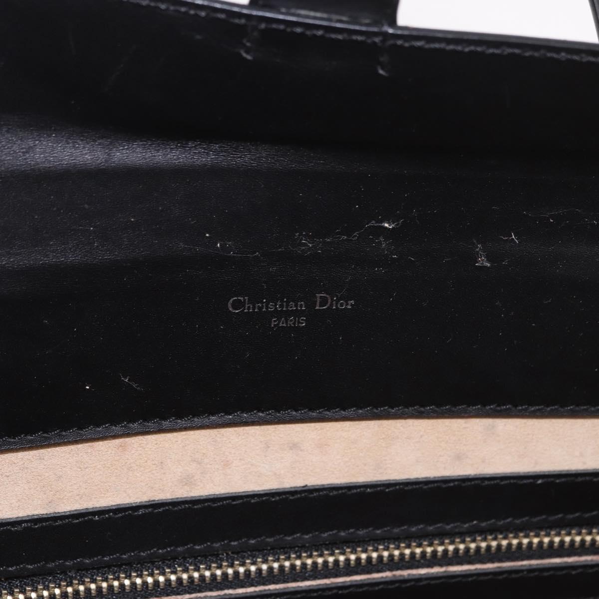 Christian Dior Hand Bag Leather Black Auth ep14660