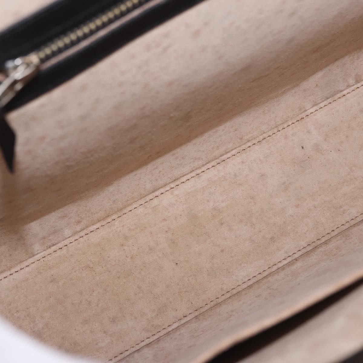Christian Dior Hand Bag Leather Black Auth ep14660