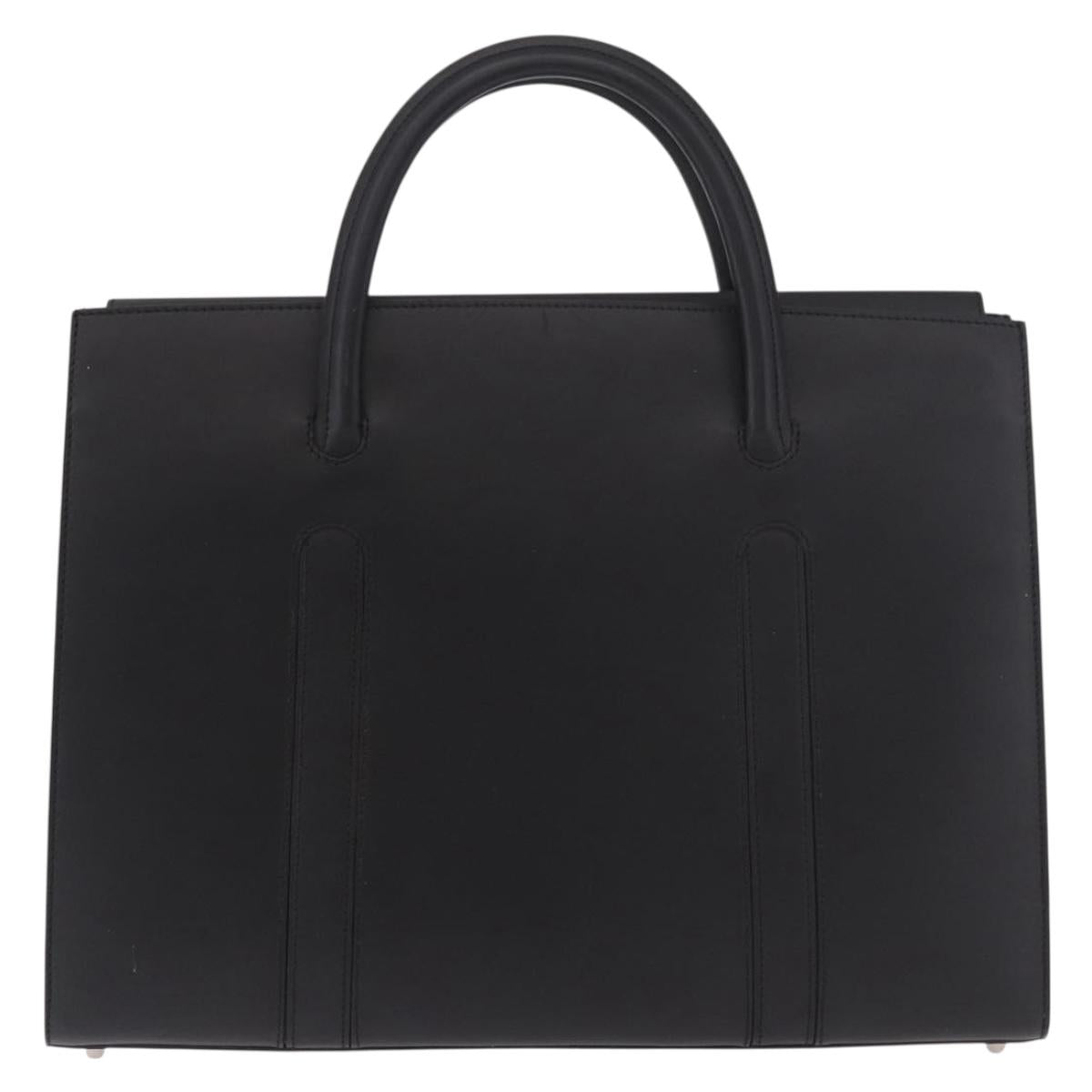 Christian Dior Hand Bag Leather Black Auth ep14660