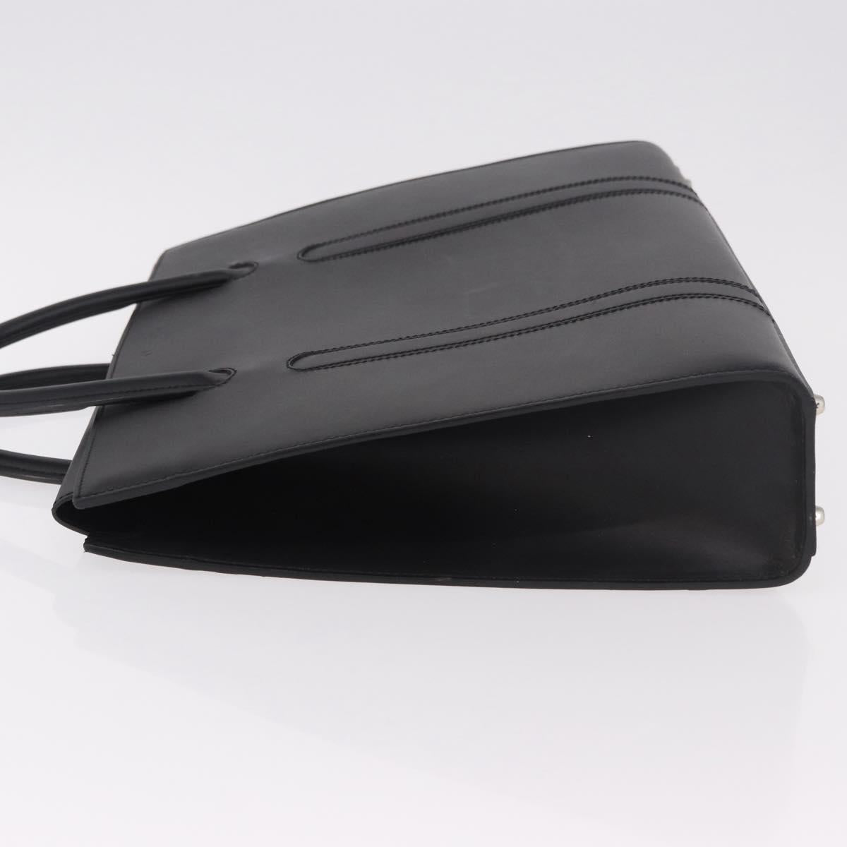 Christian Dior Hand Bag Leather Black Auth ep14660