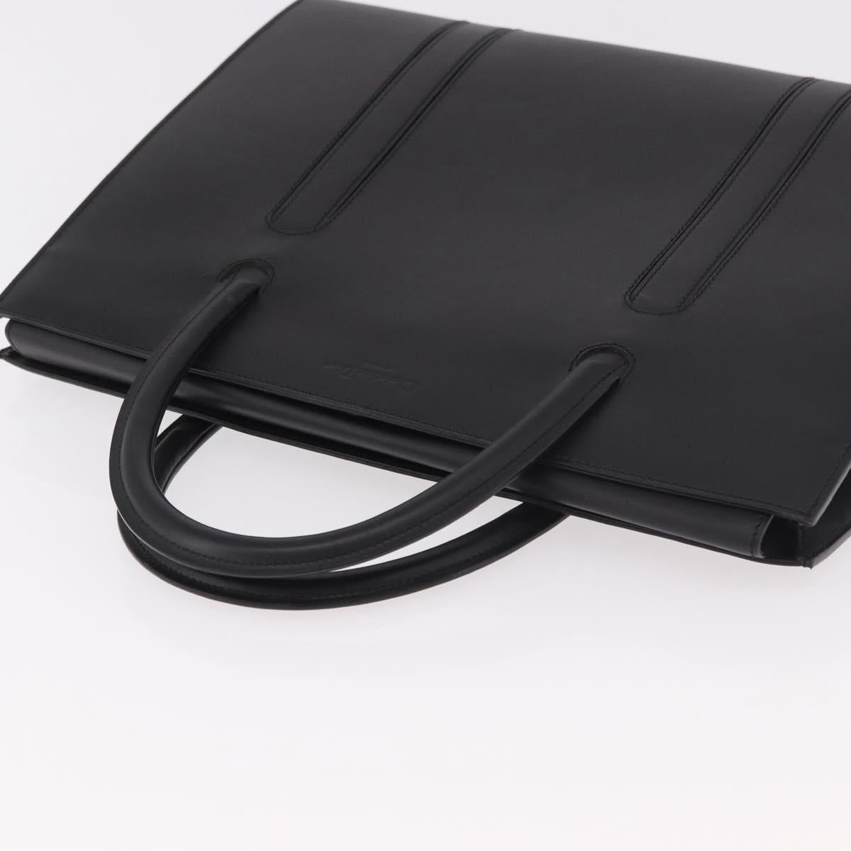 Christian Dior Hand Bag Leather Black Auth ep14660