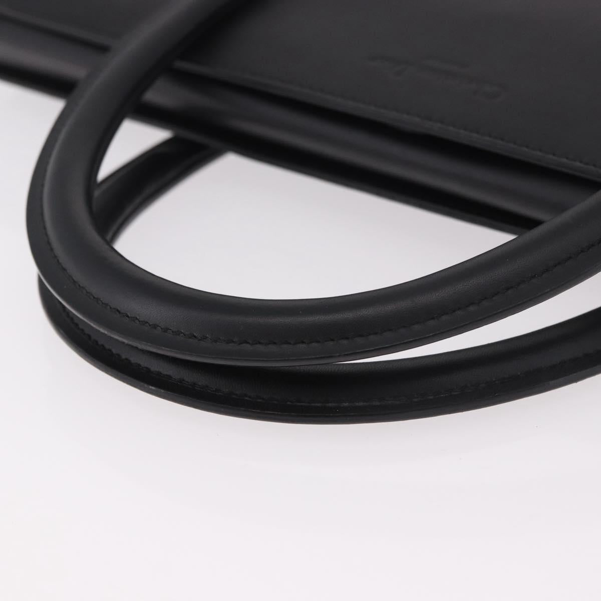 Christian Dior Hand Bag Leather Black Auth ep14660