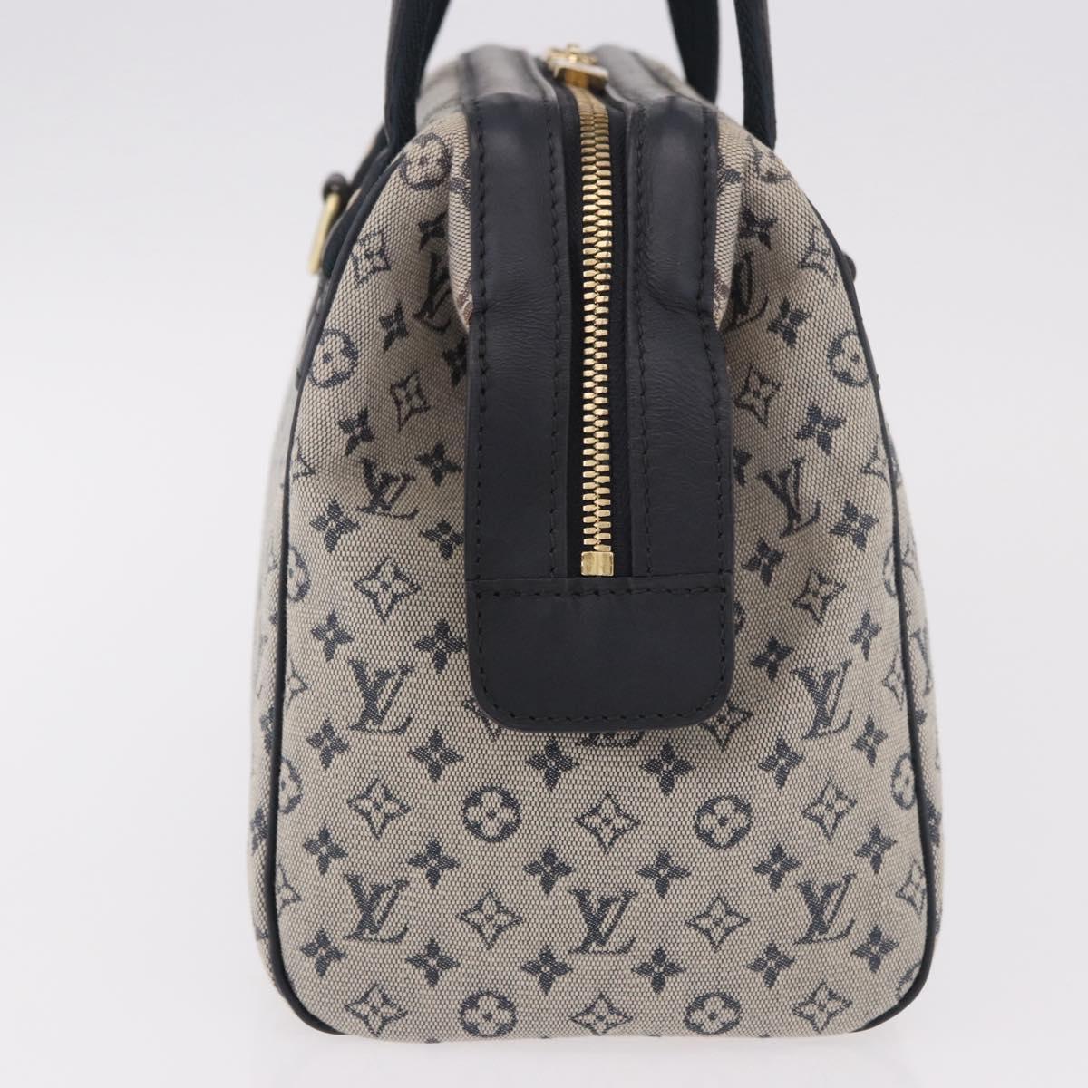 LOUIS VUITTON Monogram Mini Josephine PM Hand Bag Blue M92049 LV Auth ep14664A
