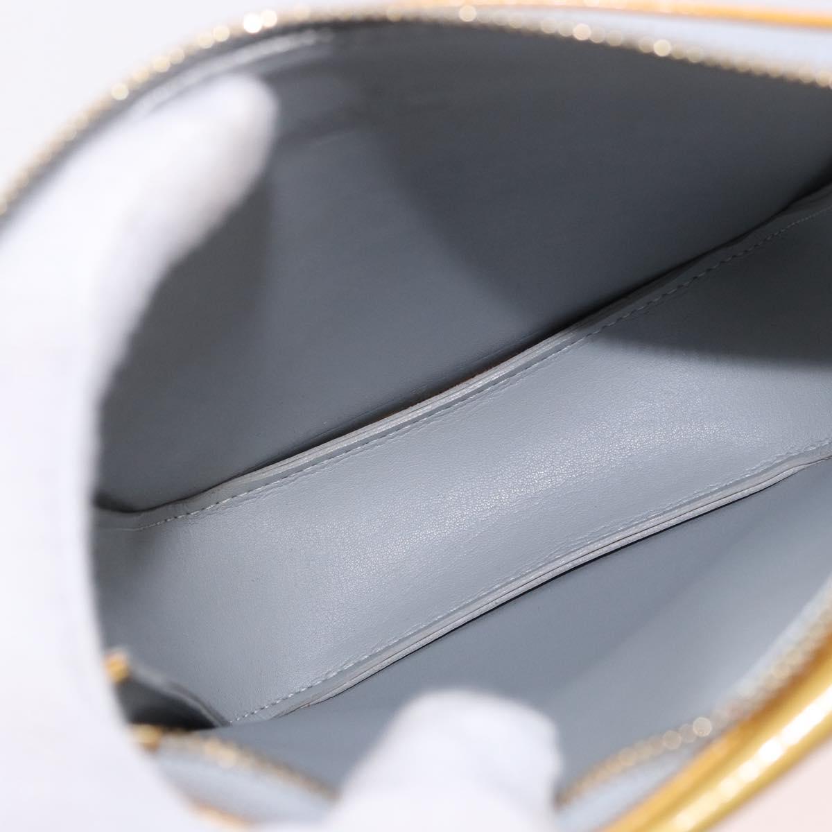 LOUIS VUITTON Monogram Vernis Motto Accessory Pouch Gris M91030 LV Auth ep14666