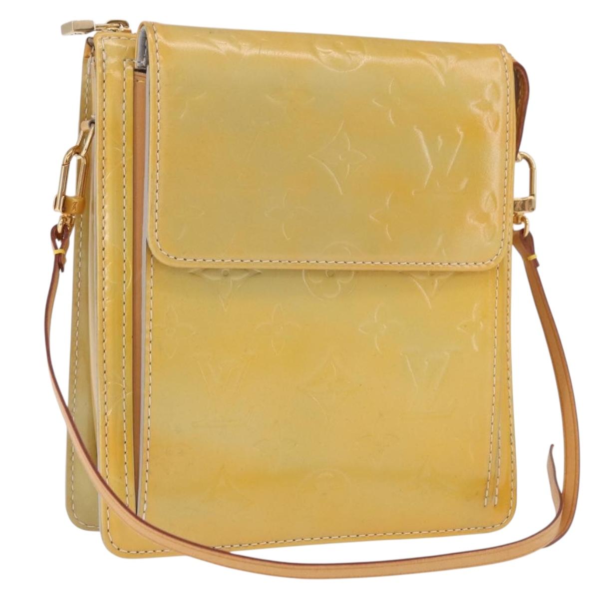 LOUIS VUITTON Monogram Vernis Motto Accessory Pouch Gris M91030 LV Auth ep14666