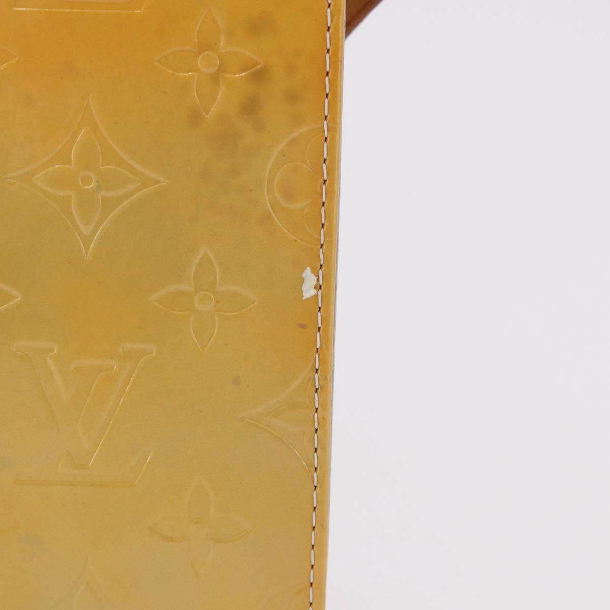 LOUIS VUITTON Monogram Vernis Motto Accessory Pouch Gris M91030 LV Auth ep14666