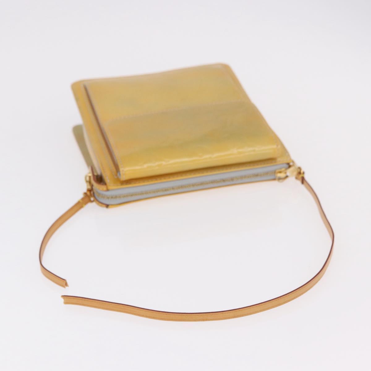 LOUIS VUITTON Monogram Vernis Motto Accessory Pouch Gris M91030 LV Auth ep14666