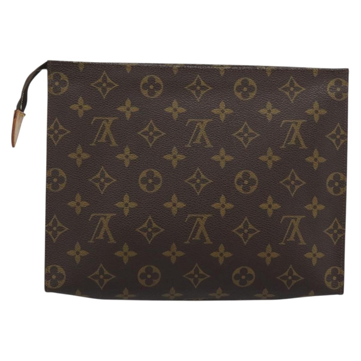 LOUIS VUITTON Monogram Poche Toilette 26 Pouch M47542 LV Auth ep14667A