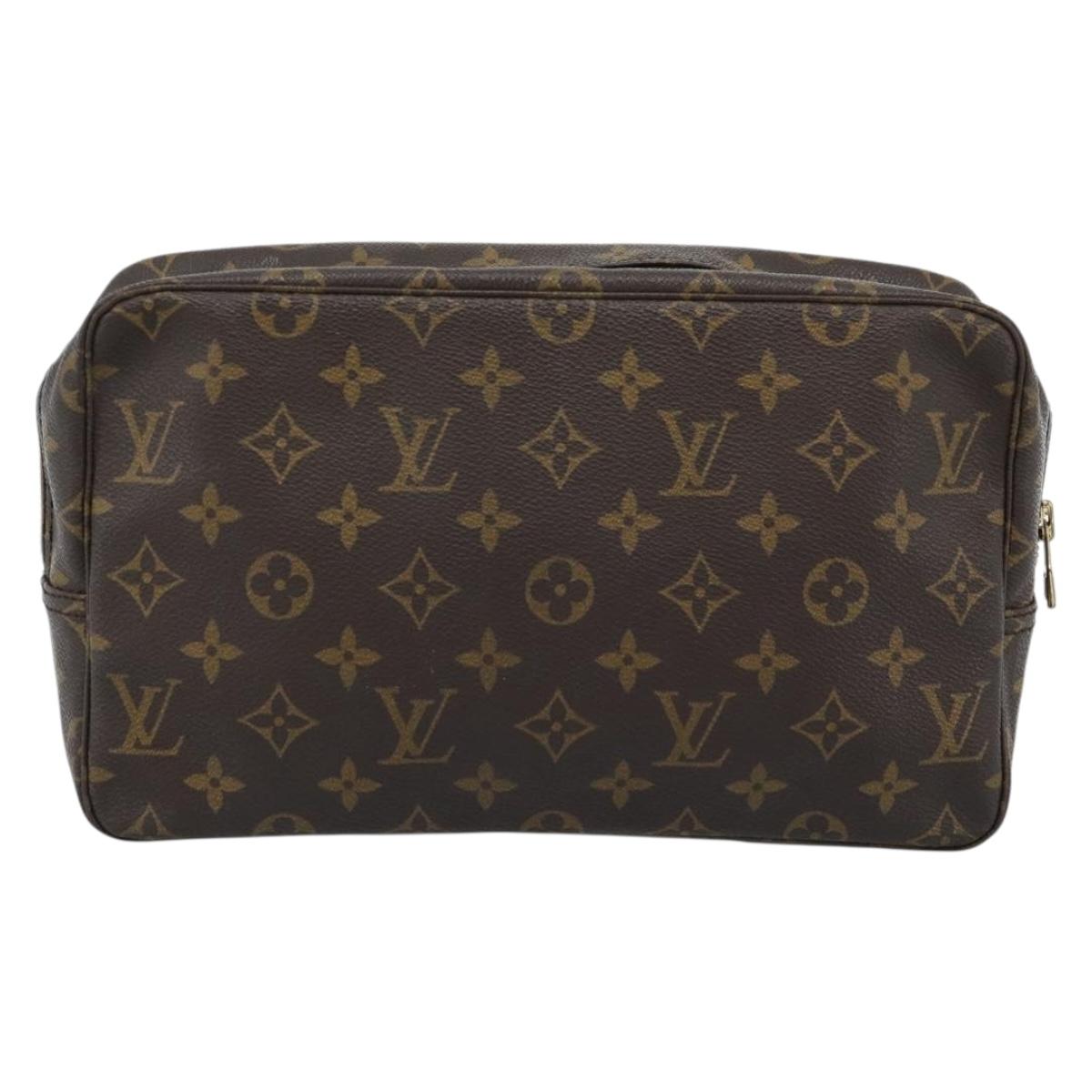 LOUIS VUITTON Monogram Trousse Toilette 28 Clutch Bag M47522 LV Auth ep14668A