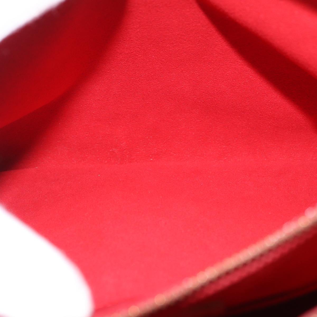 LOUIS VUITTON Monogram Pallas MM Hand Bag 2way Red M41175 LV Auth ep14670A
