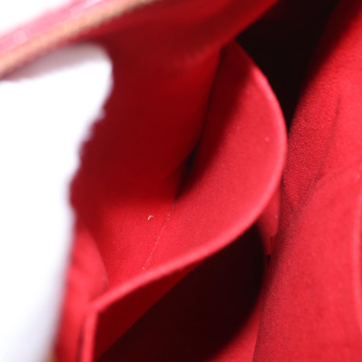 LOUIS VUITTON Monogram Pallas MM Hand Bag 2way Red M41175 LV Auth ep14670A