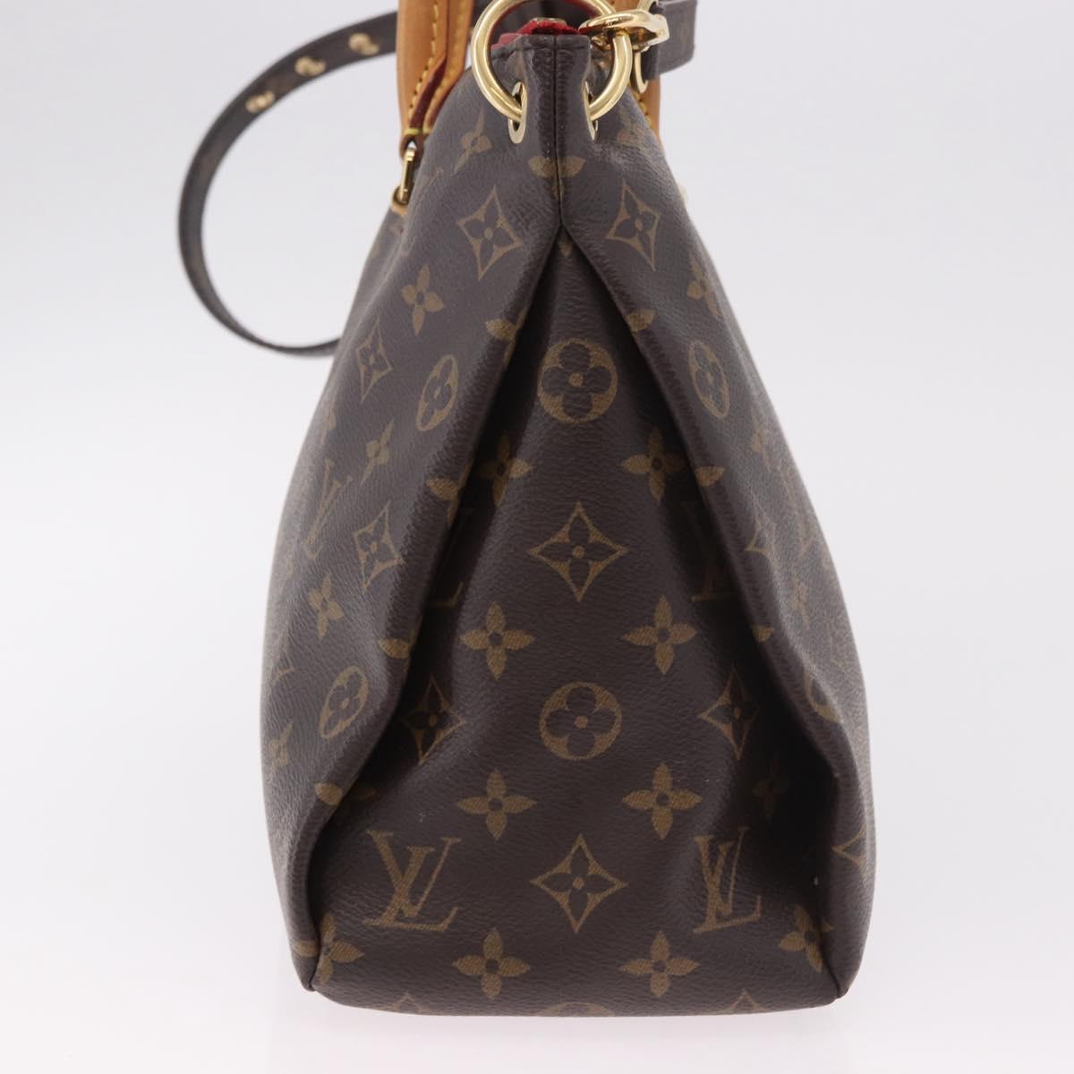 LOUIS VUITTON Monogram Pallas MM Hand Bag 2way Red M41175 LV Auth ep14670A