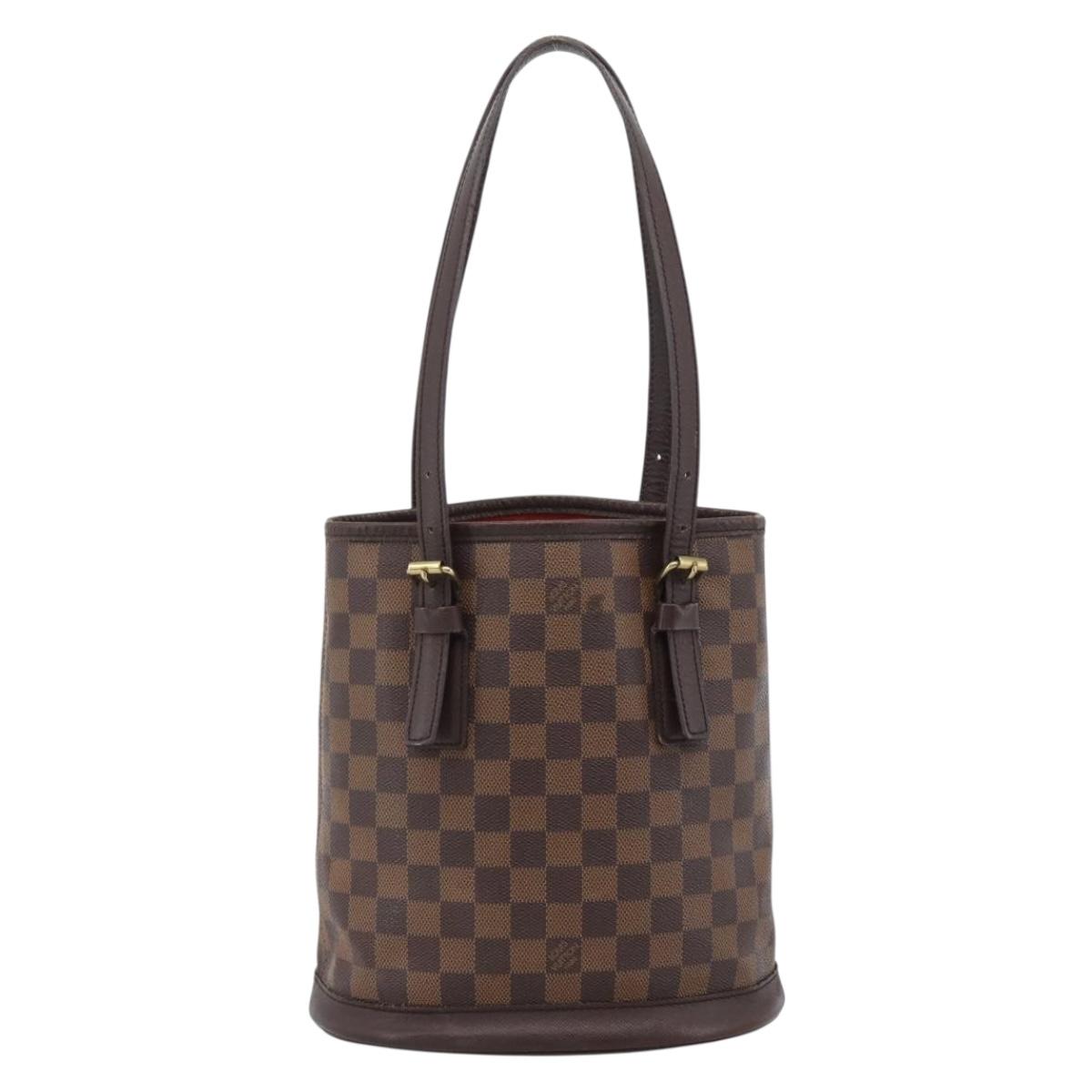 LOUIS VUITTON Damier Ebene Marais Shoulder Bag N42240 LV Auth ep14674