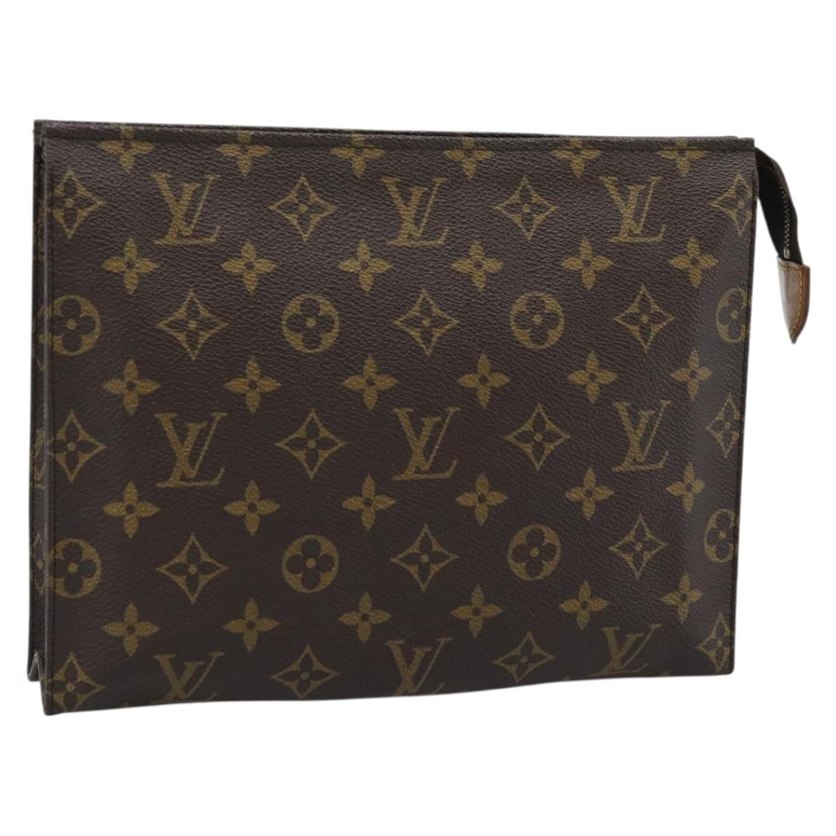 LOUIS VUITTON Monogram Poche Toilette 26 Pouch M47542 LV Auth ep14675A