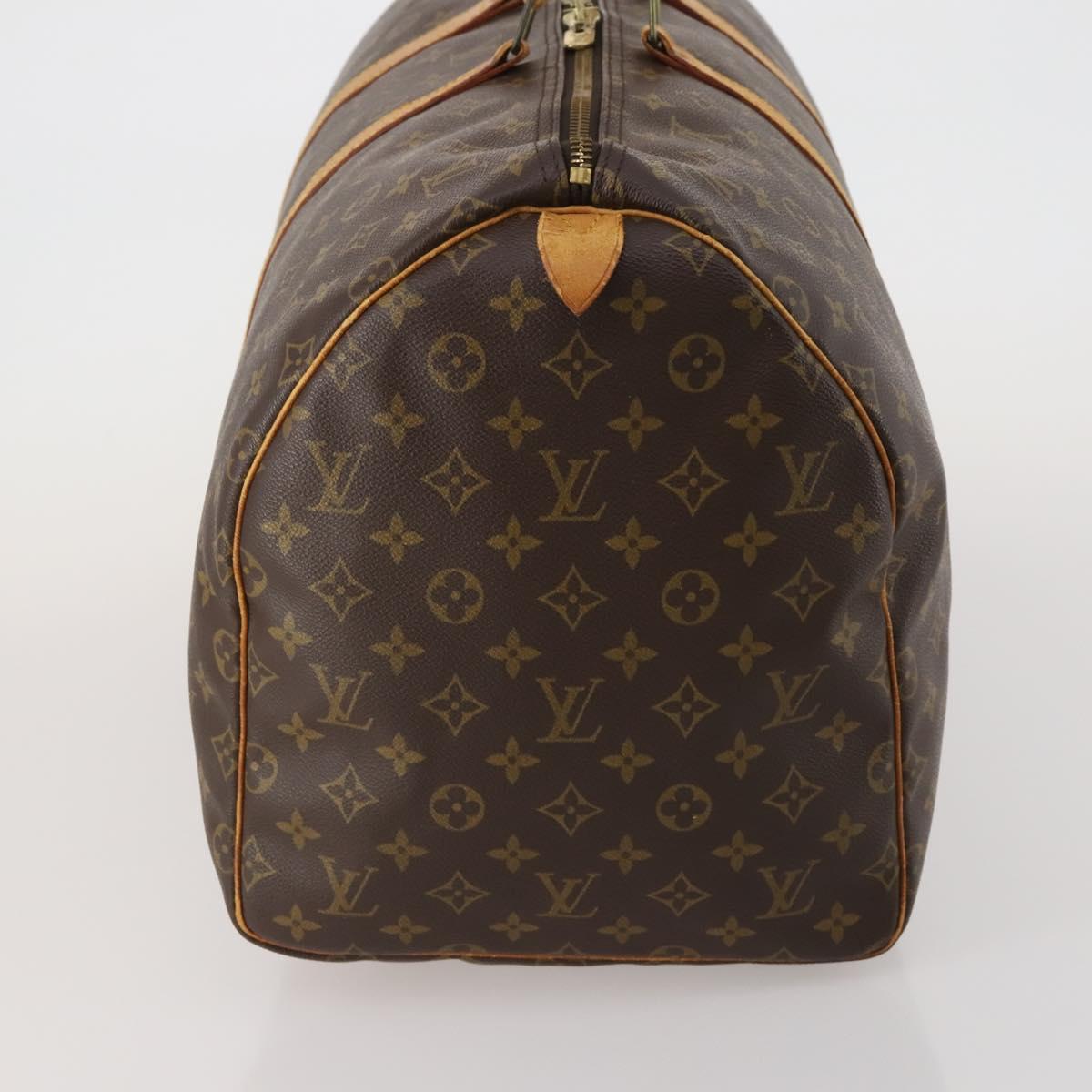 LOUIS VUITTON Monogram Keepall 55 Boston Bag M41424 LV Auth ep14676