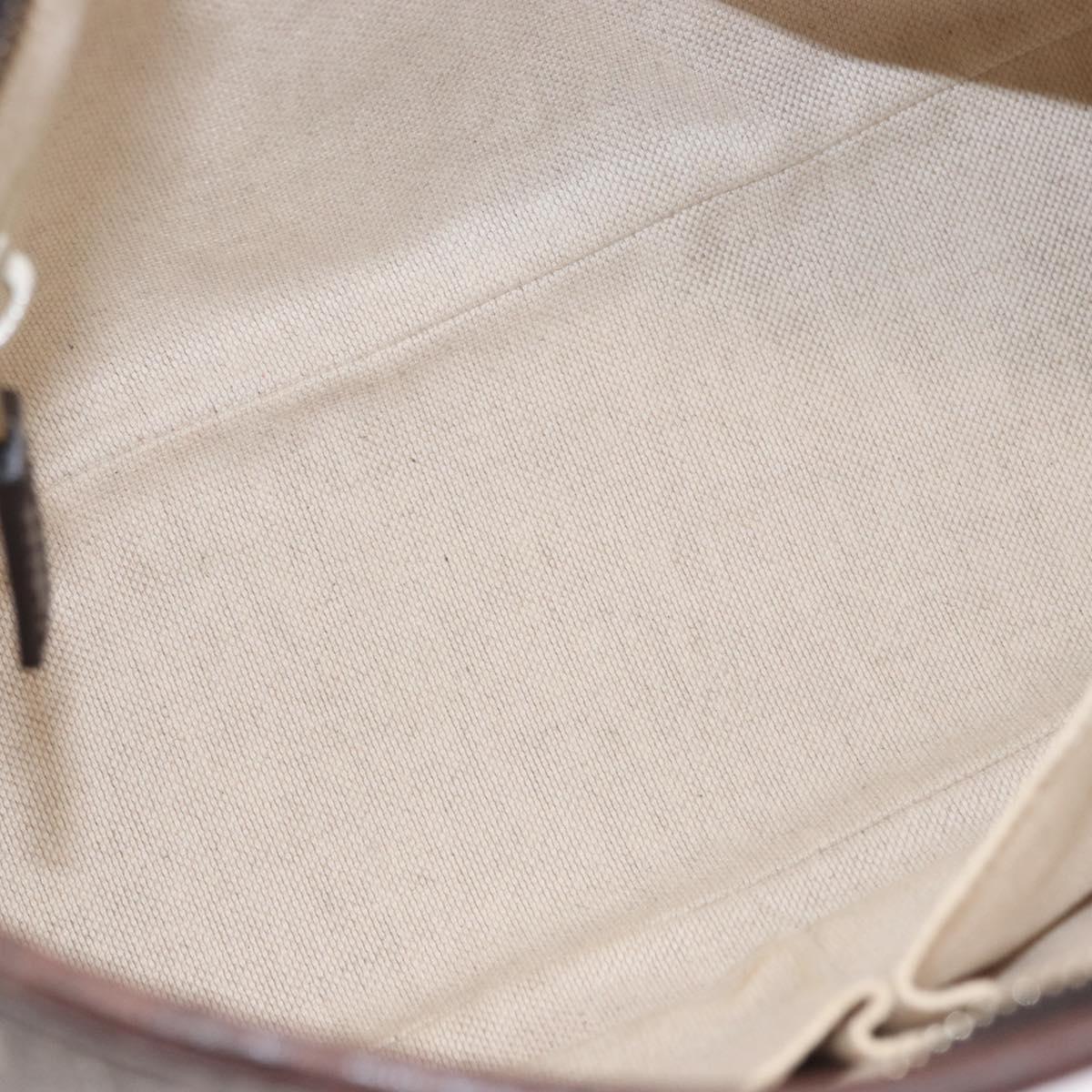 GUCCI GG Supreme Hand Bag PVC Beige Gold 353440 Auth ep14684