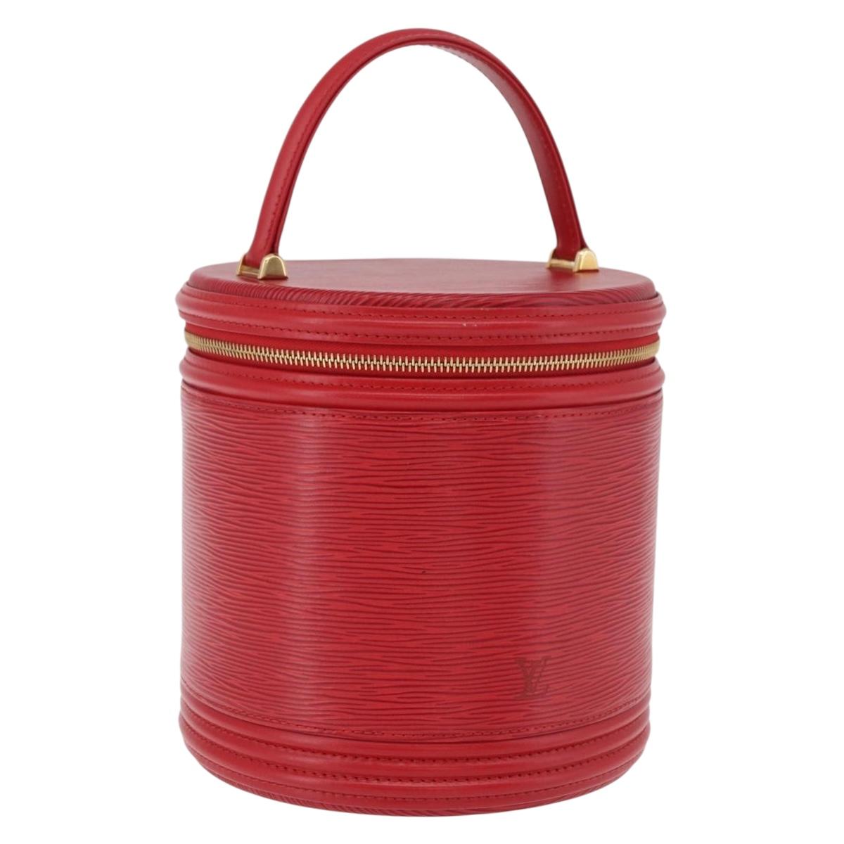 LOUIS VUITTON Epi Cannes Hand Bag Red M48037 LV Auth ep14692