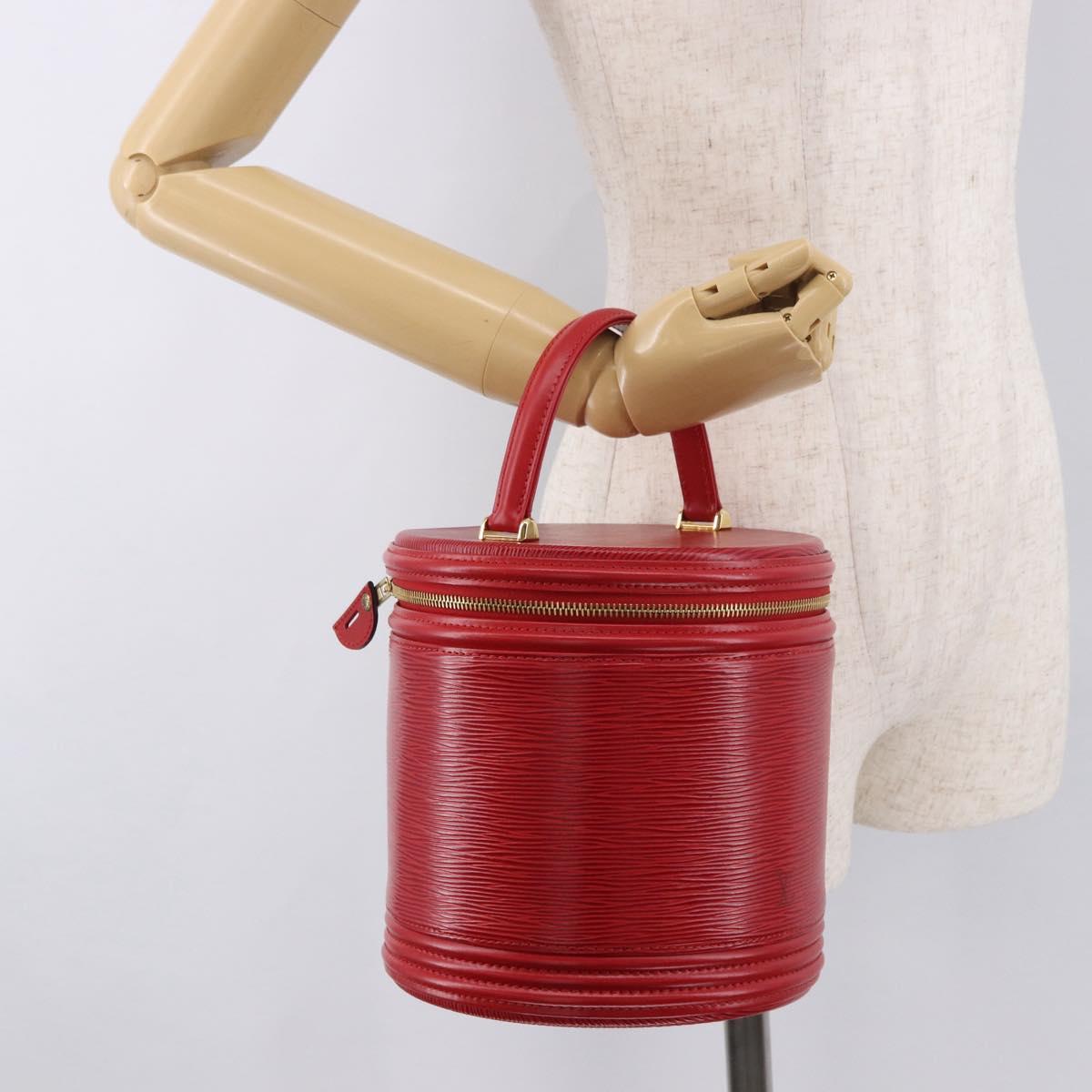 LOUIS VUITTON Epi Cannes Hand Bag Red M48037 LV Auth ep14692