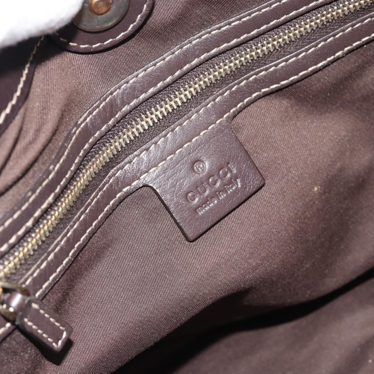 GUCCI GG Crystal Hand Bag Coated Canvas Beige Gold 223964 Auth ep14695
