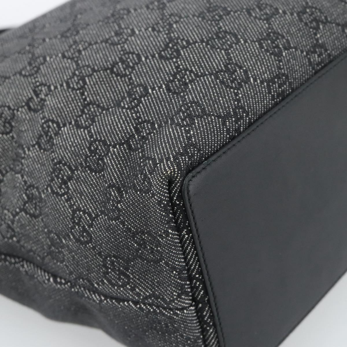 GUCCI GG Canvas Tote Bag Gray Silver 31243 Auth ep14697