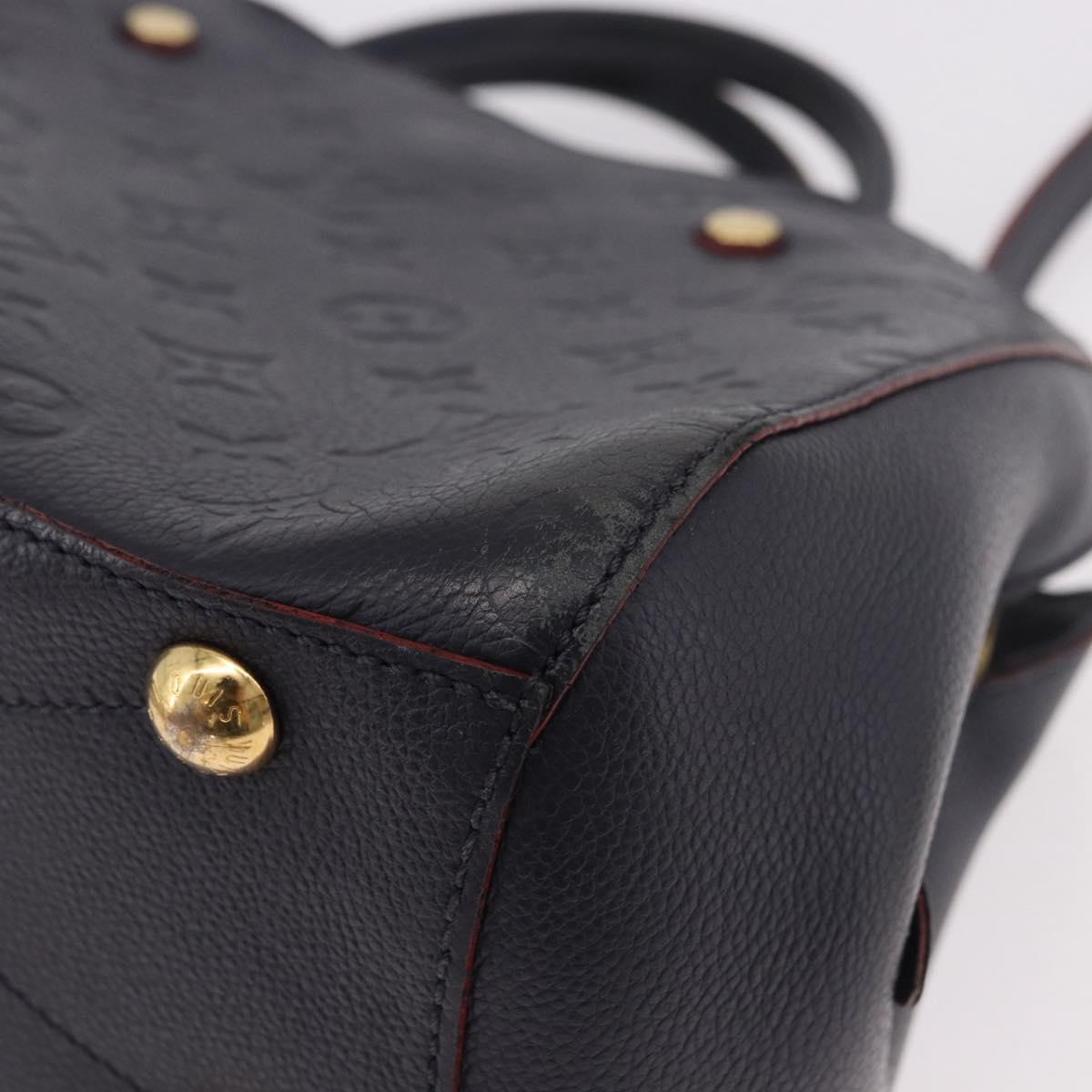 LOUIS VUITTON Empreinte Montaigne BB Bag 2way Marine Rouge M42726 Auth ep14703A