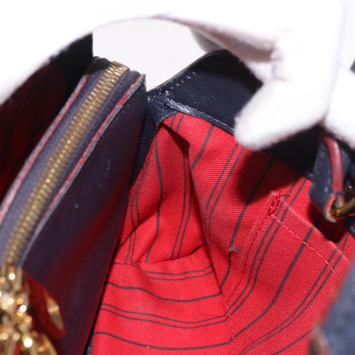 LOUIS VUITTON Empreinte Montaigne BB Bag 2way Marine Rouge M42726 Auth ep14703A