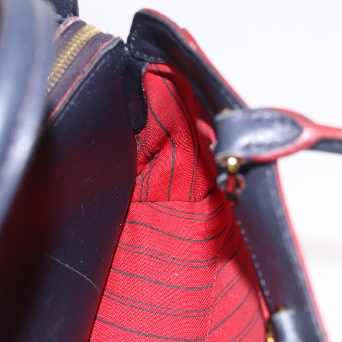 LOUIS VUITTON Empreinte Montaigne BB Bag 2way Marine Rouge M42726 Auth ep14703A