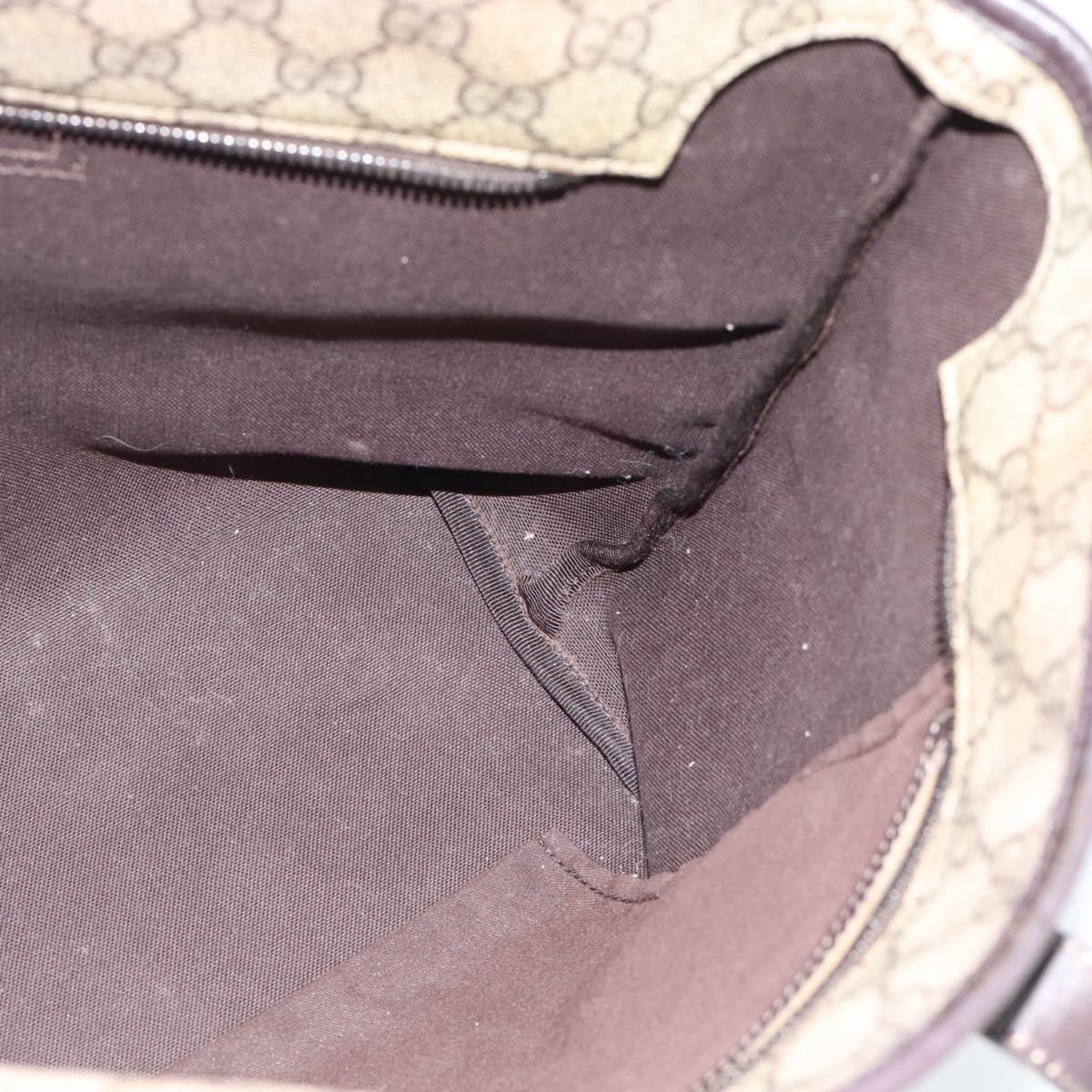 GUCCI GG Supreme Tote Bag PVC Beige 211137 Auth ep14707