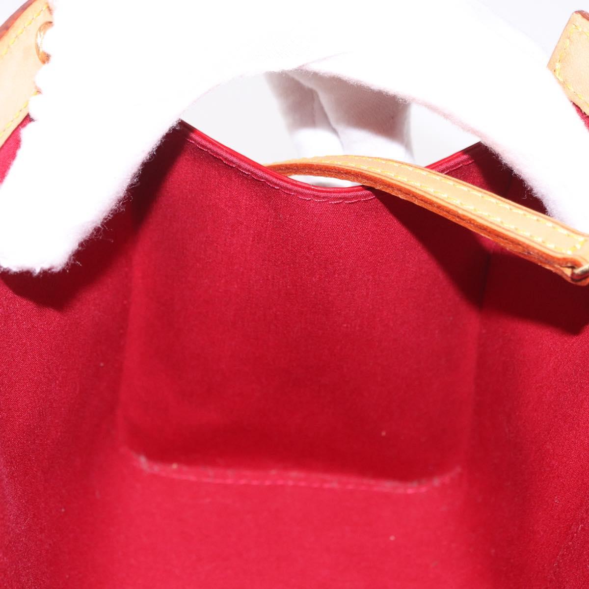 LOUIS VUITTON Vernis Roxbury Drive Bag 2way Pomme D'amour M91987 LV Auth ep14708