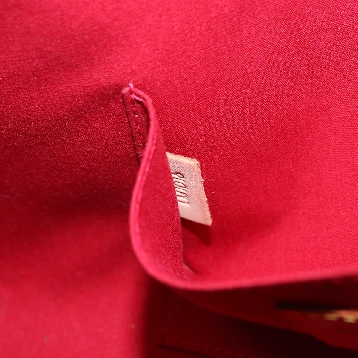 LOUIS VUITTON Vernis Roxbury Drive Bag 2way Pomme D'amour M91987 LV Auth ep14708
