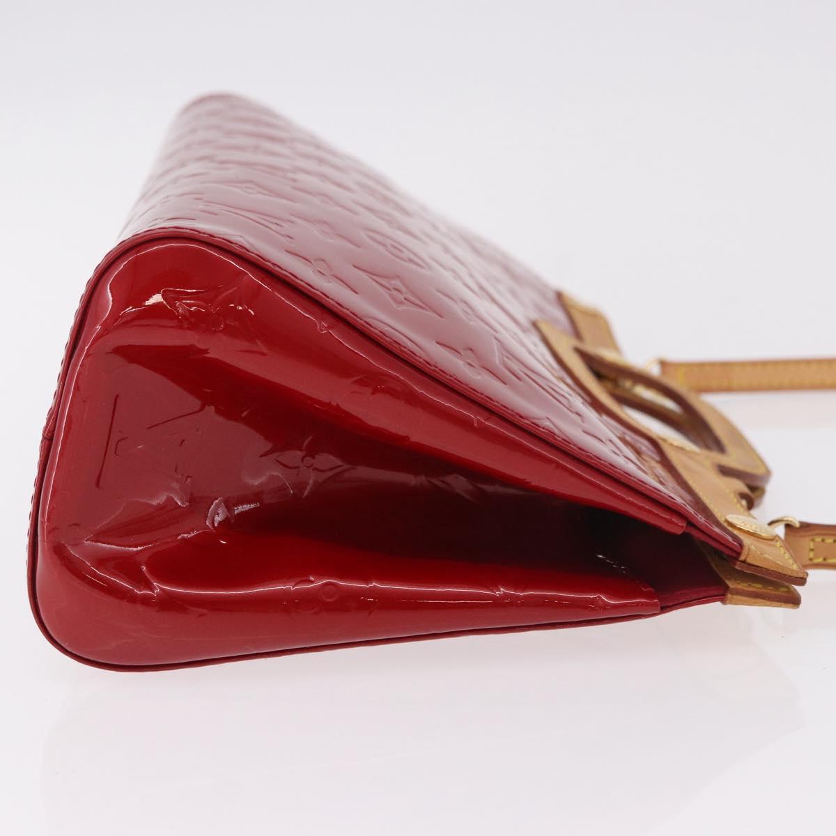 LOUIS VUITTON Vernis Roxbury Drive Bag 2way Pomme D'amour M91987 LV Auth ep14708