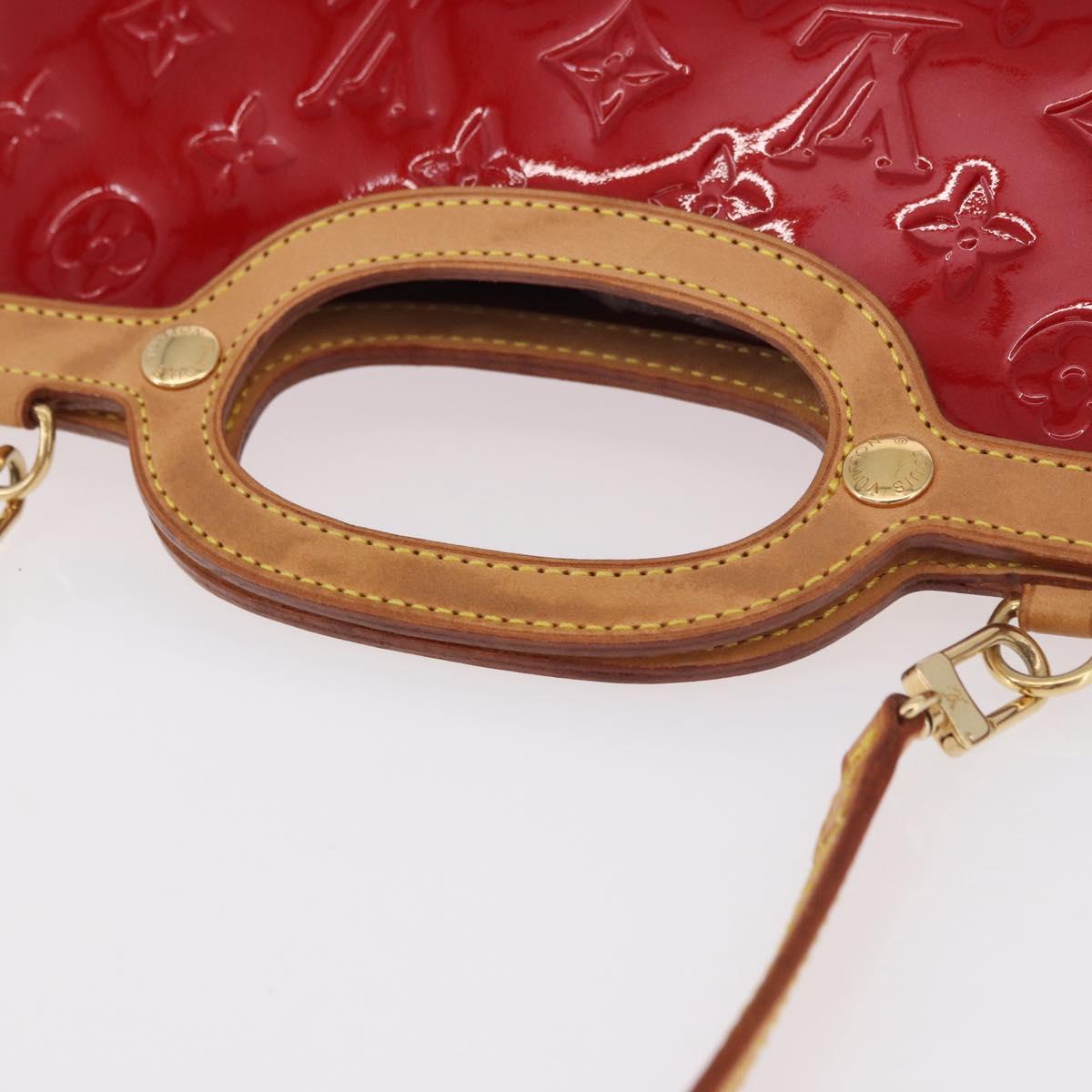 LOUIS VUITTON Vernis Roxbury Drive Bag 2way Pomme D'amour M91987 LV Auth ep14708