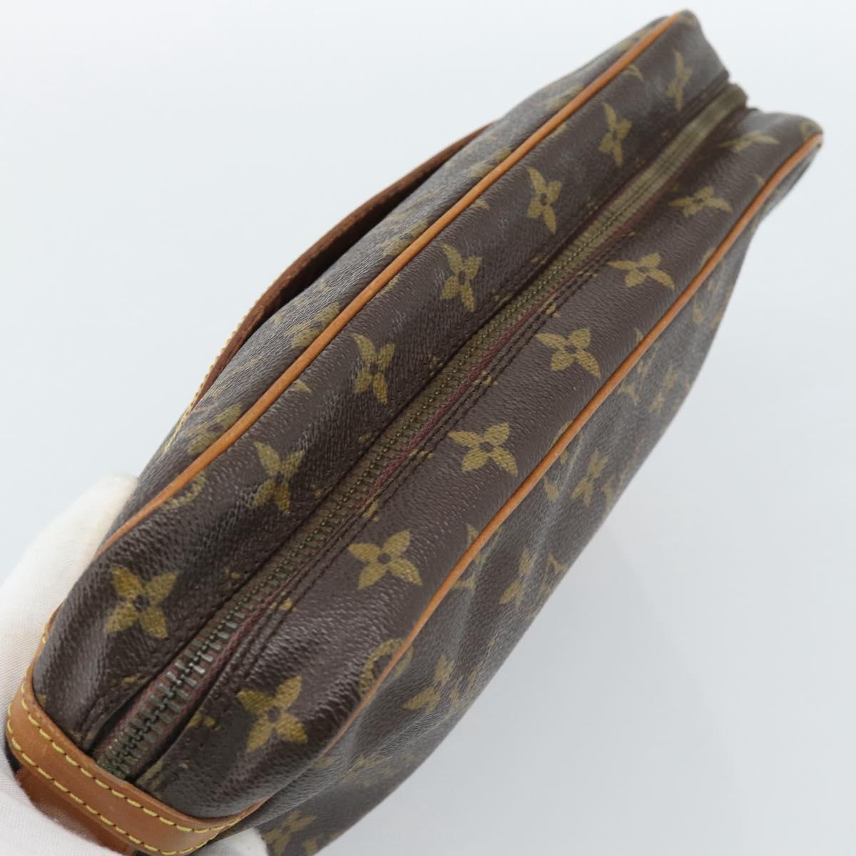 LOUIS VUITTON Monogram Compiegne 28 Clutch Bag M51845 LV Auth ep14714
