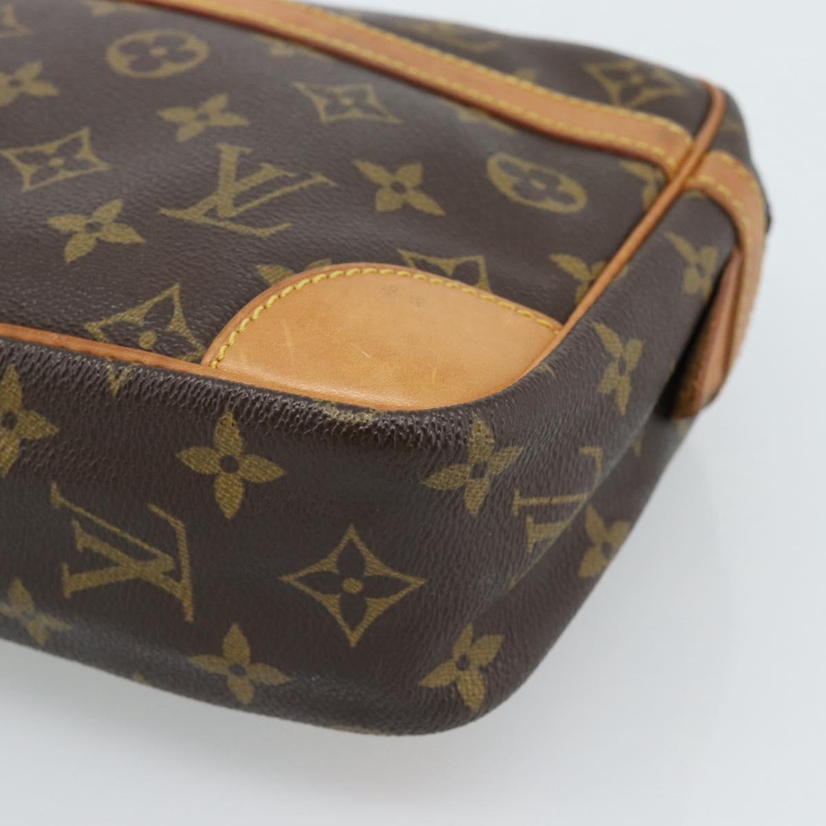 LOUIS VUITTON Monogram Compiegne 28 Clutch Bag M51845 LV Auth ep14714